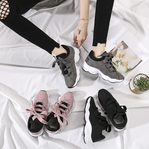 Fall 2019 Blockbuster Sports Shoes Female Korean Edition Student Baitie Travel Flat Bottom Leisure Cotton Shoes