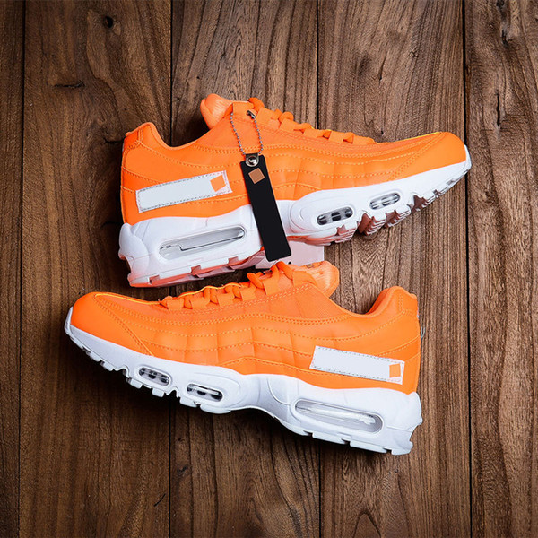 Brand New 95 OG Mens Designer Shoes 95s Men Women Running Shoes Orange White Cushion Sports Sneakers Size 36-44