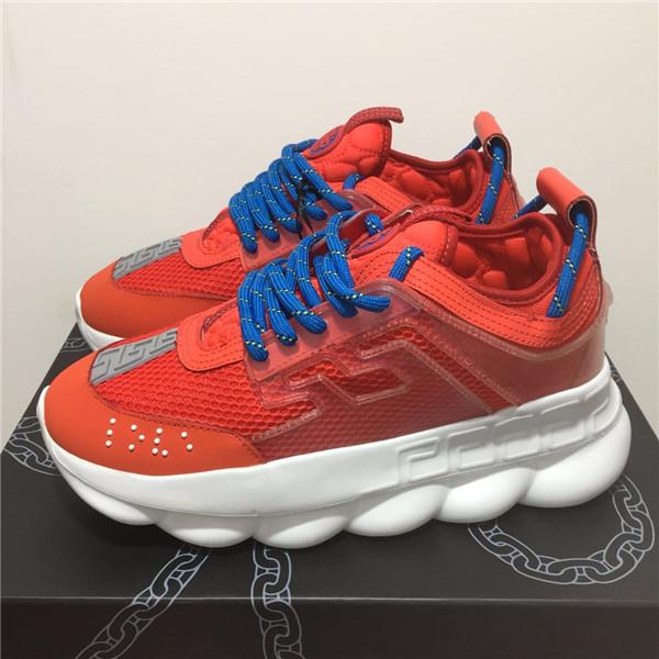 2019 free shipping Hot Sale Reaction Luxury shoes Brand Designer Sneakers Mens Chain-linked Trainers Lightweight Womens Outdoor Runner