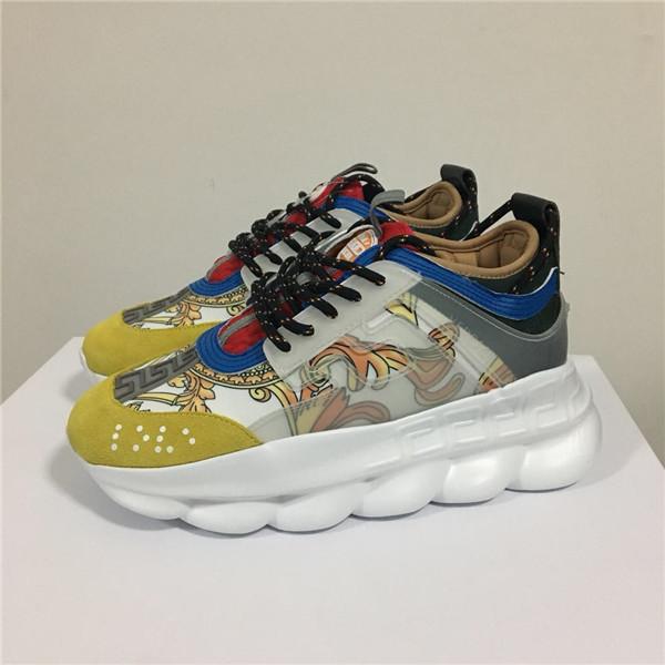 2019 ACE Chain Reaction Designer sneakers Sport Fashion Green White Red Yellow Muti colors Mix Casual Shoes Lightweight Link-Embosse