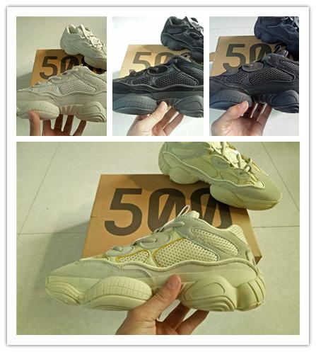 500 Blush Desert Rat 500 Super Moon Yellow running shoes 500 Salt Utility Black sneaker sports shoes no box free shipping