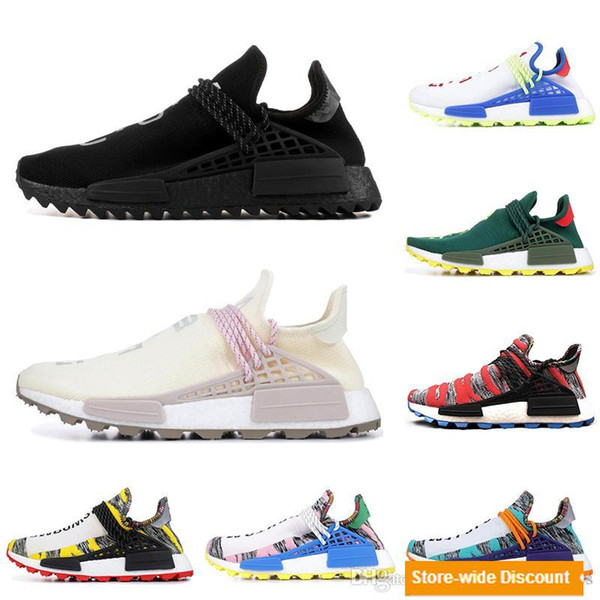 Human Race Williams Men Running Shoes NERD BLACK White Green SOLAR PACK Designer Men Trainers Women Sports Sneakers