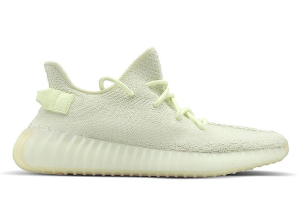 Hot sales 350 v2 Butter shoes free shipping Top Quality Kanye West running shoes store US5-US13