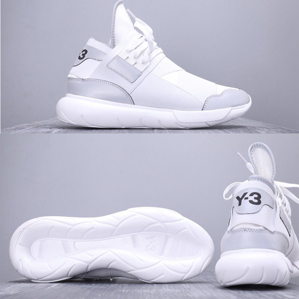 2019 Luxury Designer Running Shoes 2019 Y-3 QASA RACER Hight Sneakers Breathable for Men Women Couples Y3 KaiwaYohji Yamamoto Shoes