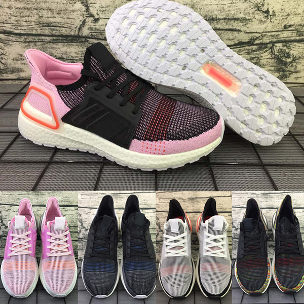 Ultra Boost Running Shoes Show Your Stripes Breast Cancer Awareness CNY Black Multi Color Men Womens Real Boost Sneakers Size 36-45