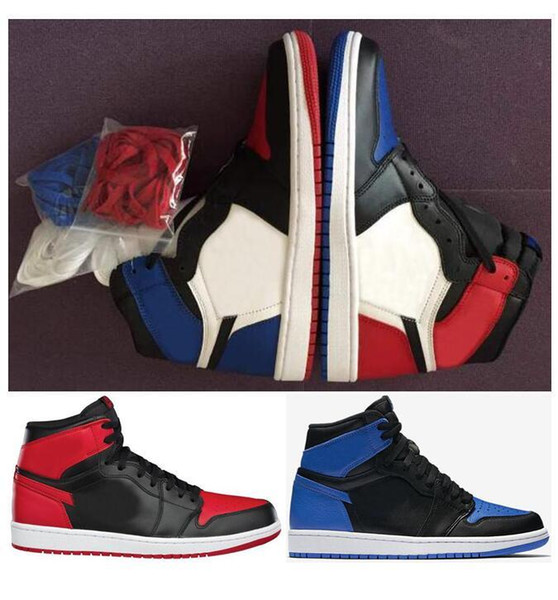 High Quality 1s Top 3 Bred Royal All Star Men Basketball Shoes 1 Top 3 OG Away Mandarin Duck Sneakers