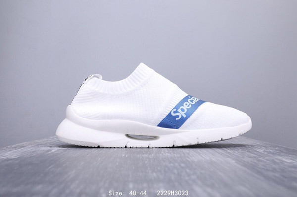 2019 Fashion New Brand Designer Men Speed Trainer Fashion Luxury Sock Shoes Black White Blue Glitter Flat Mens Trainers Runner Sneakers