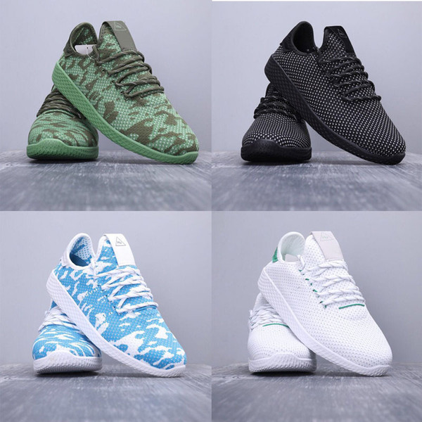 2019 Mens Designer Pharrell Williams Tennis Hu Running Shoes For Men Sneakers RACER Athletic Sport Corss Hiking Jogging Walking Outdoor Shoe