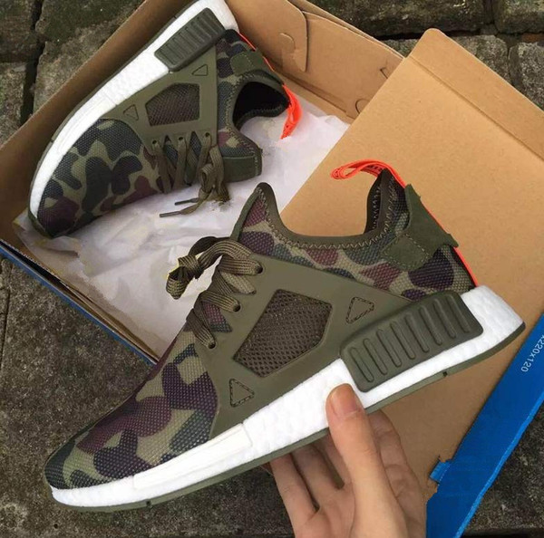 2018 Hot Sale XR1 Runner Duck Camo Green X City Sock Pk R1 Wool Top quality Fashion Running Shoes For Men Women Size 36-45