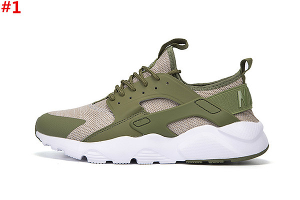 Huarache IV Run Ultra 4 Camo Army Green Running shoes for High quality Mens Women Athletic Classic Huaraches 4s Sports Sneakers Size 36-46