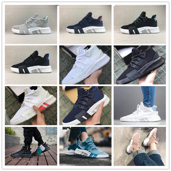 NEW 2019 EQT BASK Support Sports Running Shoes for Women Mens All Black White Grey eqt Knit Top Casual jogging Sneakers Size 36-45