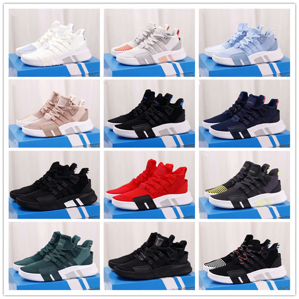 2018 Hot EQT Support BASK Women Men Running Sport Shoes for High quality Knit Champagne Pink Casual Trainers Fashion Designer Sneakers 36-45