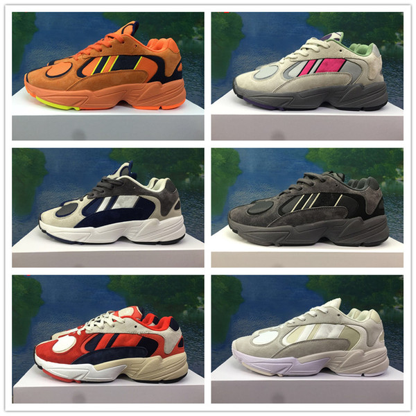 2018 Hot Sale YUNG-1 Kanye West 700 Runner Wave Mens Women Running Shoes Top quality Chaussures Mens Trainers Yunt 1 Designer Sneakers 36-45