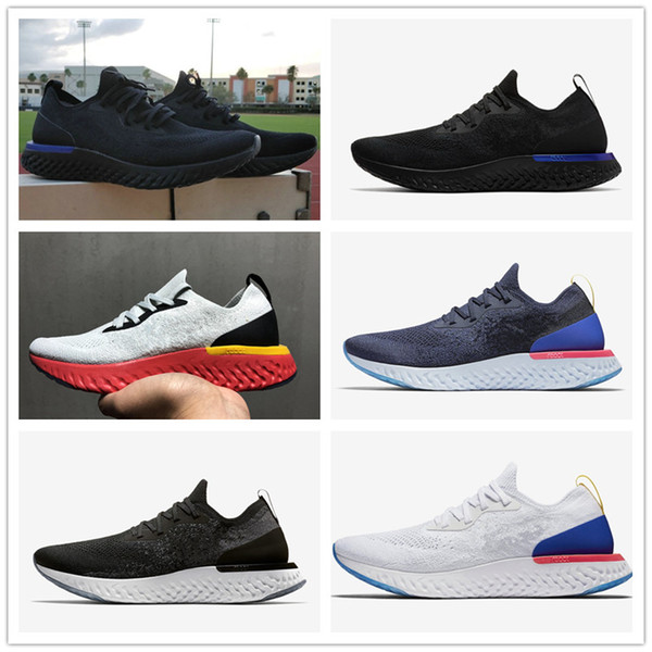 NEW 2019 React Fly Weaving Sports Running Shoes for High quality Triple Black White Oreo Blue Grey Red Men Women Jogging Sneakers 36-45