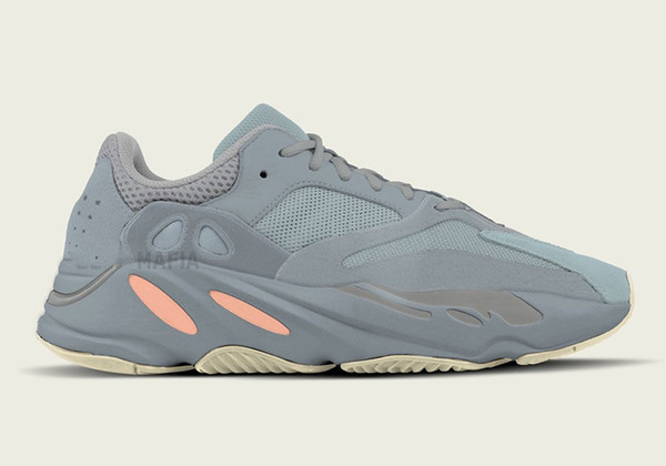 Hot Sale Best quality Kanye West x 700 Runner Inertia Moran's Grey Blue Orange Running Shoes Mens Women Trainers Sports Sneakers 36-46