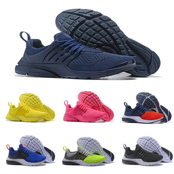 2018 New Designer Presto 5 Ultra QS BR Breathe Running Sports Shoes Women Mens Trainers Prestos Chaussures Yellow Pink Blue Sport Sneakers