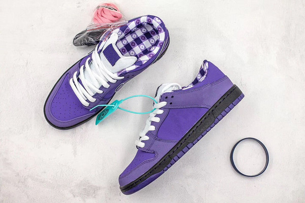 2019 New Designer Concepts x SB Dunk Low Purple Lobster Kyrie Running shoes for Best quality Mens Women Chaussures Sports Sneakers Size36-45