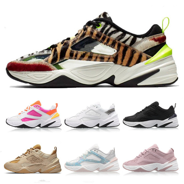 2019 Monarch M2K Tekno SP Animal Print Leopard Grain Phantom NASA Pink Running Shoes for Men Women Sports Shoes Designer Sneakers Size 36-45