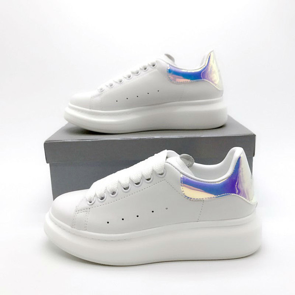 2019 Oversize Laser White Reflective New Runaway Italy Luxury Shoes height increase luxury Men And Women Shoes size 35-44 with box