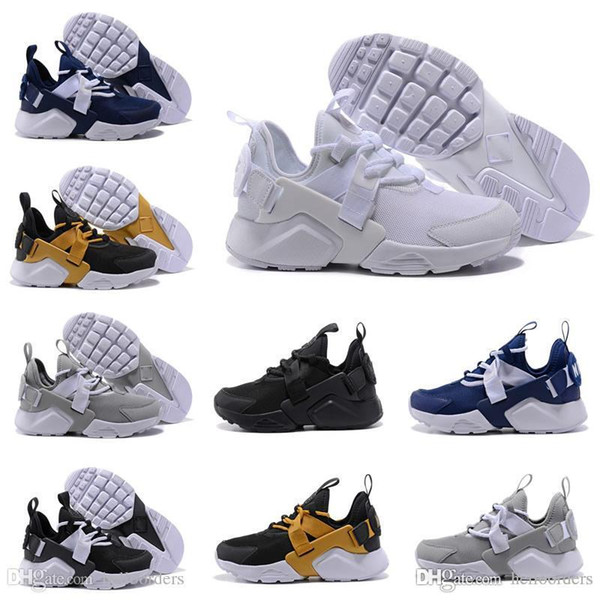 Wholesale Cheap Huarache 5 IIV Mens Running Shoes Ultra Run Triple White Black Blue Grey Huaraches 5s Man Women Sport Sneakers 5.5-11