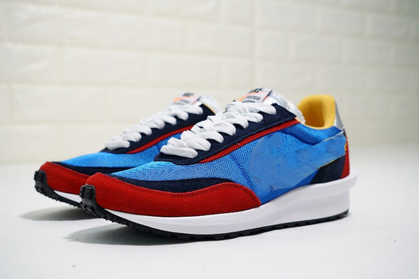 Fashion Mens Women LDV Waffle SACAI Running Shoes LDV Waffle Green Multi Blue Multi Men Woman Trainers Shoes Tripe S Sacai Designer Sneakers