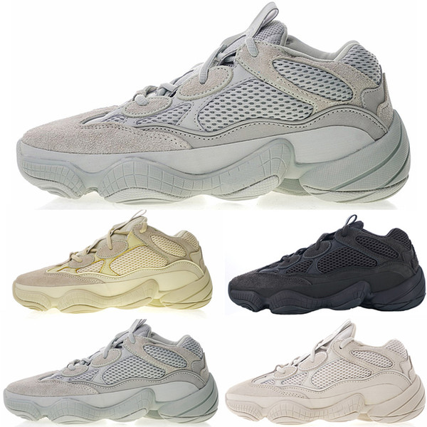 500 Wave Runner Blush Desert Rat Salt Super Moon Yellow Utility Black Running Shoes Kanye West Men Trainers Women Casual Sports Sneakers