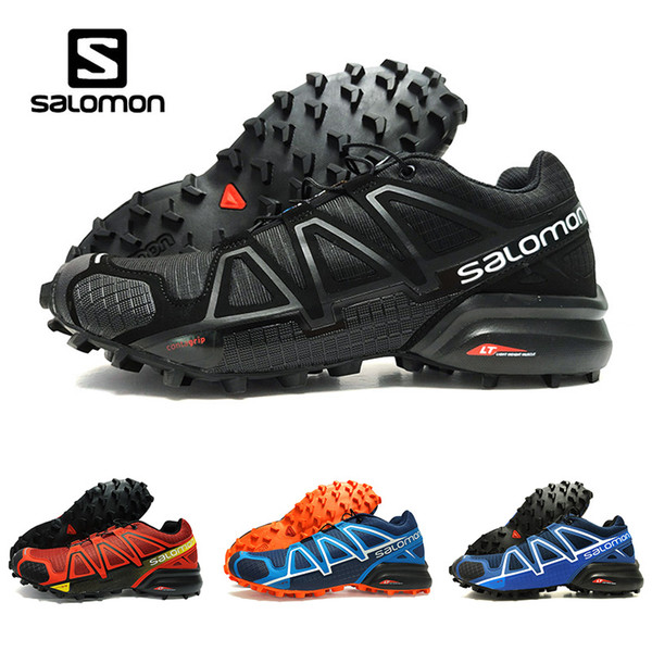 Drop Shipping Salomon Speed Cross 4 IV CS black blue orange red Outdoor Shoes Breathable Man Athletics Mesh Fencing Shoes sports sneaker