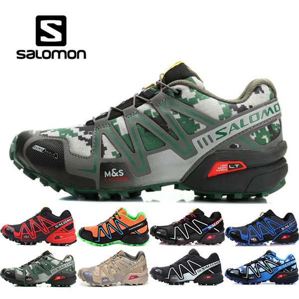 Salomon 3 Mens bule Orange SENSE Male Shoes Outdoor Jogging Sneakers womens Lace Up Athletic Shoes High Quality Fencing Shoes 40-46