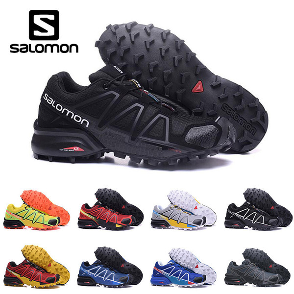 Salomon Speed cross 4 IV CS Trail Running Shoes for Men Women black white blue Outdoor Hiking Athletic Sports Sneakers size 40-46