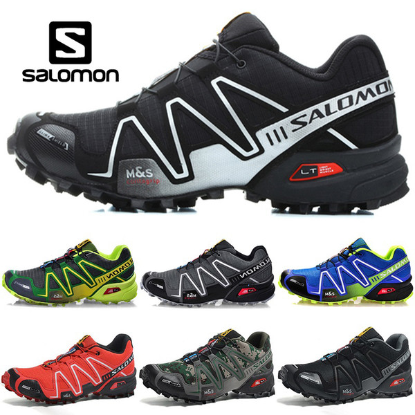 2018 New Salomon Speed Cross 3 CS Men Designer Running Shoes Black Green Red Blue male Outdoor Sports sneakers size 7-11