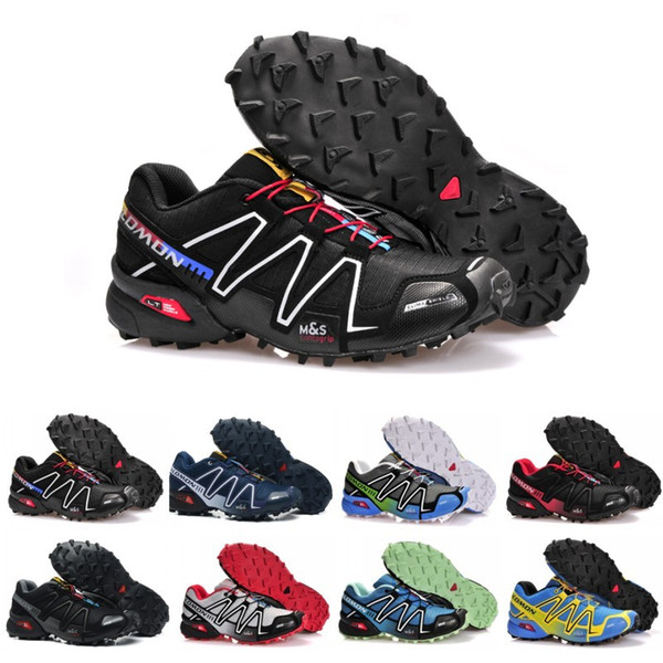 Salomon Speed Cross 3 CS Running Shoes Men Women SpeedCross Outdoor Hiking Sneakers Black White Blue Red Designer Athletic Sports Size 36-46