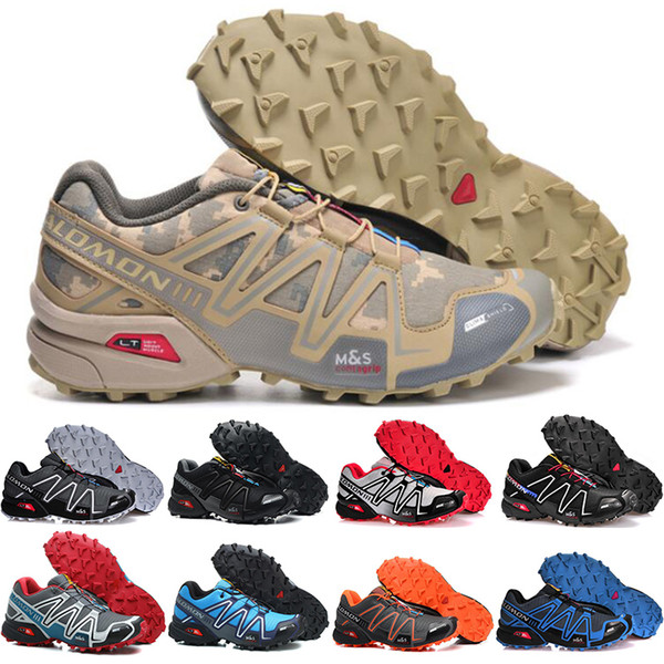 2018 Salomon Shoes Speed Cross 3 CS III sport sneakers Men Camouflage Outdoor Comfortable Male Jogging Shoes Fencing Shoes