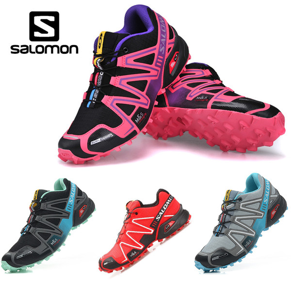 Salomon Speedcross 3 CS Trail Running Shoes Women Black Pink Speed Cross III Lightweight Waterproof Outdoor Sports Sneakers