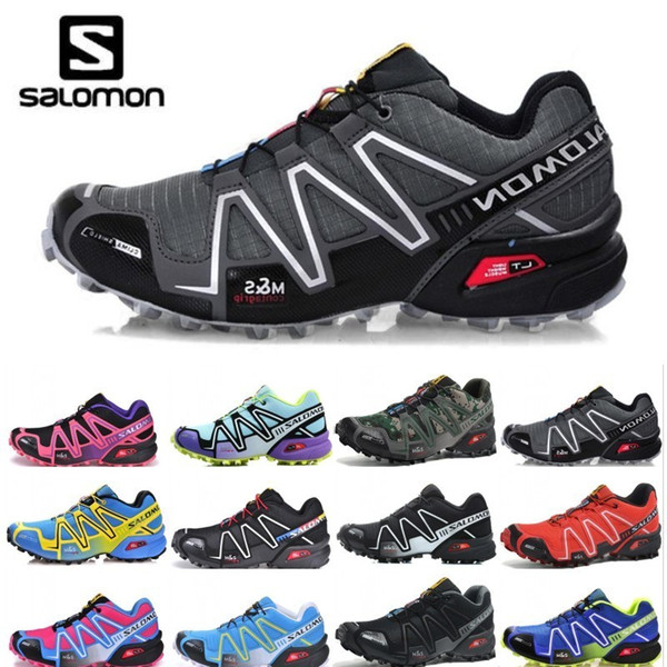 Salomon Speed Cross 3 CS Running Shoes Men Women Speed Cross Outdoor Hiking Sneakers Black White Blue Red Designer Sports Size 36-46