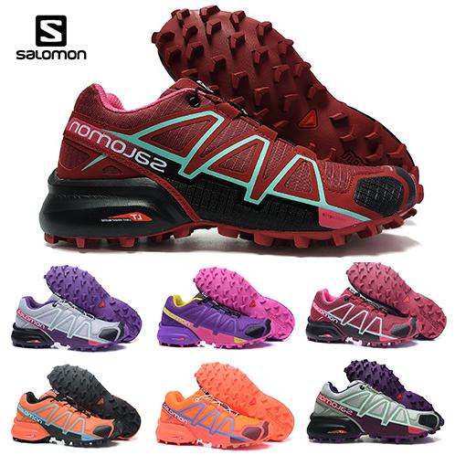 Salomon Speed cross 4 CS IV Running shoes Black Silver red Pink blue Women Outdoor SpeedCross 4s Hiking Womens sports Trainer sneaker 36-42