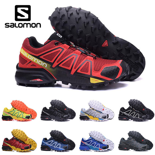 New Salomon Speed cross 4 IV CS Trail Running Shoes for Men Women black white blue Outdoor Hiking Athletic Sports Sneakers size 40-46