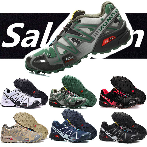 New Salomon Speed cross 3 CS Sport Mens Outdoor Shoes Breathable Zapatillas Hombre Mujer Male Fencing Sneaker Speed Cross EUR 40-46