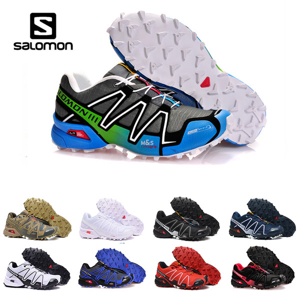 New Original Salomon Running shoes Speed cross 3 CS III Camo Green Black Men Women Outdoor Crosspeed 3 Sports sneakers shoes size 40-46