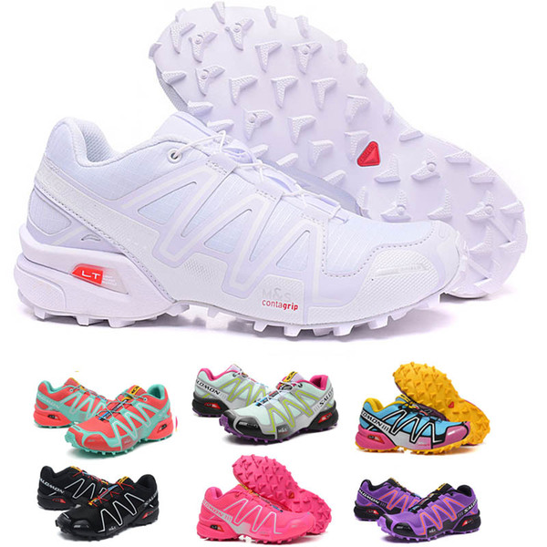 NEW Salomon women Shoes zapatos hombre Speed Cross 3 CS III Sport Sneakers white Women Speed cross Solomon running Shoes 36-40