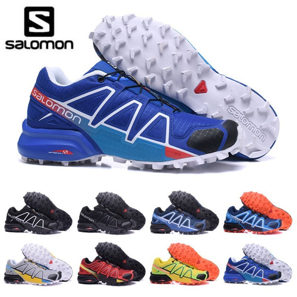 Cheap sale Salomon Speed Cross 4 CS IV Men Running Shoes Outdoor Walking Jogging Sneakers Athletic Shoes SpeedCross 4 sports Shoes eur 40-46