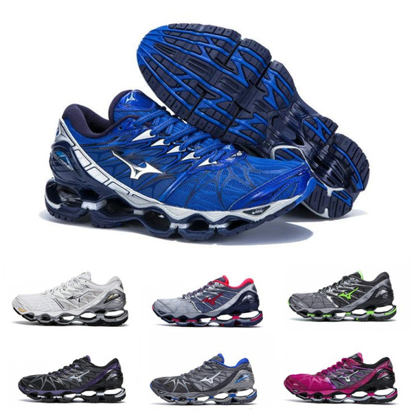 New Arrive Authentic MIZUNO WAVE PROPHECY 7 Men Designer Sports Running Shoes Sneakers Mizunos 7s Casual Mens Trainers Size 40-45