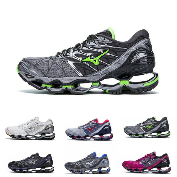 New Mizuno Wave Prophecy 7 Mens Designer Running Shoes Original Mizunos 7s Men Trainers Sports Sneakers Size 36-45 Wholesale Drop Ship