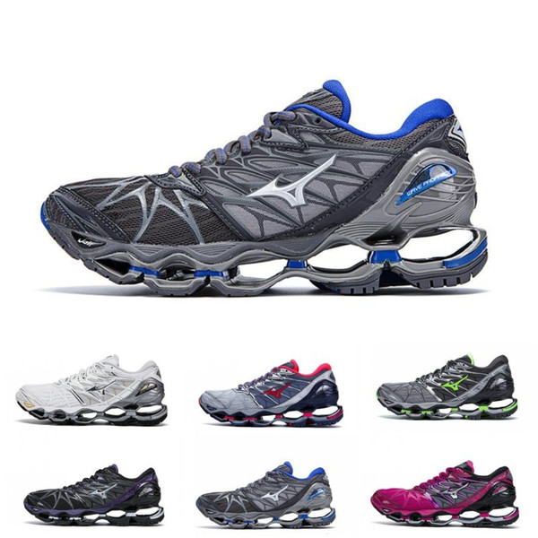 Mizuno Wave Prophecy 7 Mens Designer Running Shoes Original Mizunos 7s Women Trainers Sports Sneakers Size 36-45 Free Shipping