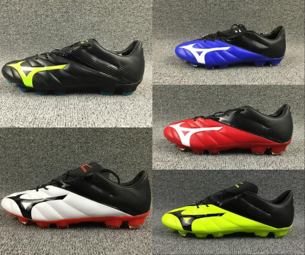 2018 New Mizuno NEO II FG Soccer Shoes Boys Maillots de Football Boots Soft Leather indoor Ourdoor Youth Cleats chaussures 39-45