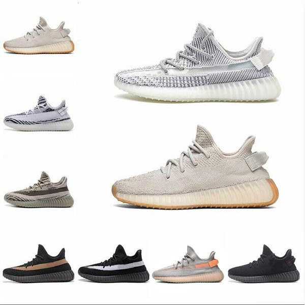 2019 With Box 350 shoes mens designer shoes women designer sneakers Bred Semi Frozen Sesame Kanye West Running Shoes womens Sneakers