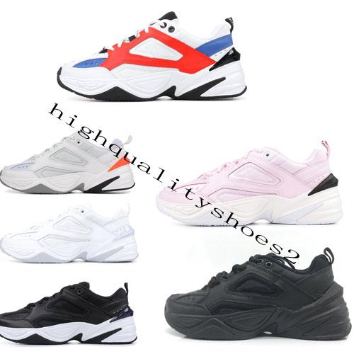 2019 Monarch M2K Tekno Running Shoes Black Volt John Elliott Paris Phantom Pink White Mens Women Sports Sneakers 36-45 Wholesale Dropship