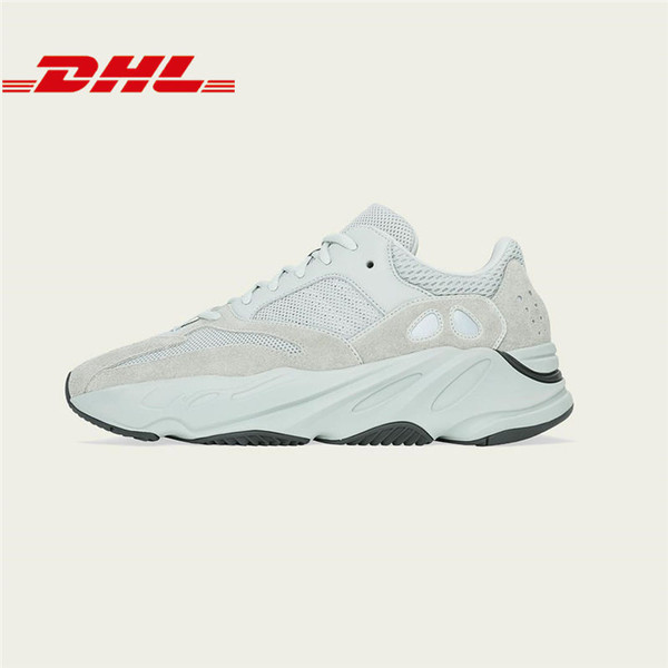 Free DHL Double Box SS New Arrival Perfect Quality Kanye West 700 Salt Men Women Running Shoes Runner Sneakers EG7487