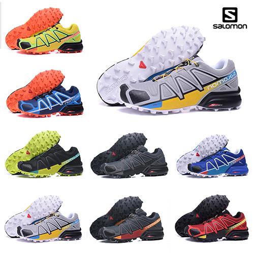 Wholesale New Arrival Salomon Speed cross IV Speedcross 4 4s Trail Runner Dark Red Men Running Shoes Sports Shoes Fashion Outdoor Sneakers