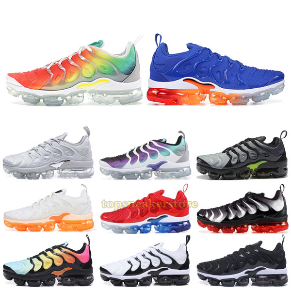 2019 TN Plus Running Shoes Men Women Grape Black Speed Red White Game Royal Anthracite Ultra White Black Designer Sneakers 36-45