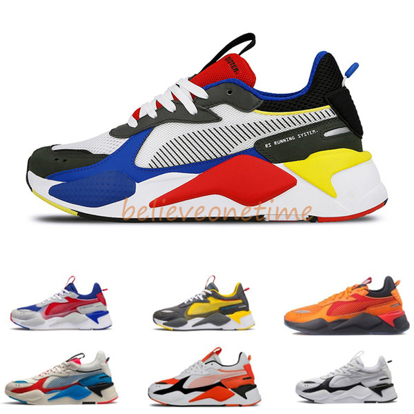 Men & Women RS-X Reinvention Running System White Black Blue Red Yellow Dad Shoes Athletic Fashion Sneakers Jogging Sports Shoes Size 36-45